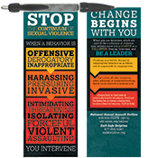 Continuum of Sexual Violence Banner Pen