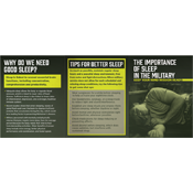 Importance of Sleep Booklet- Military