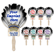 Feather Hand Fan- Native Awareness