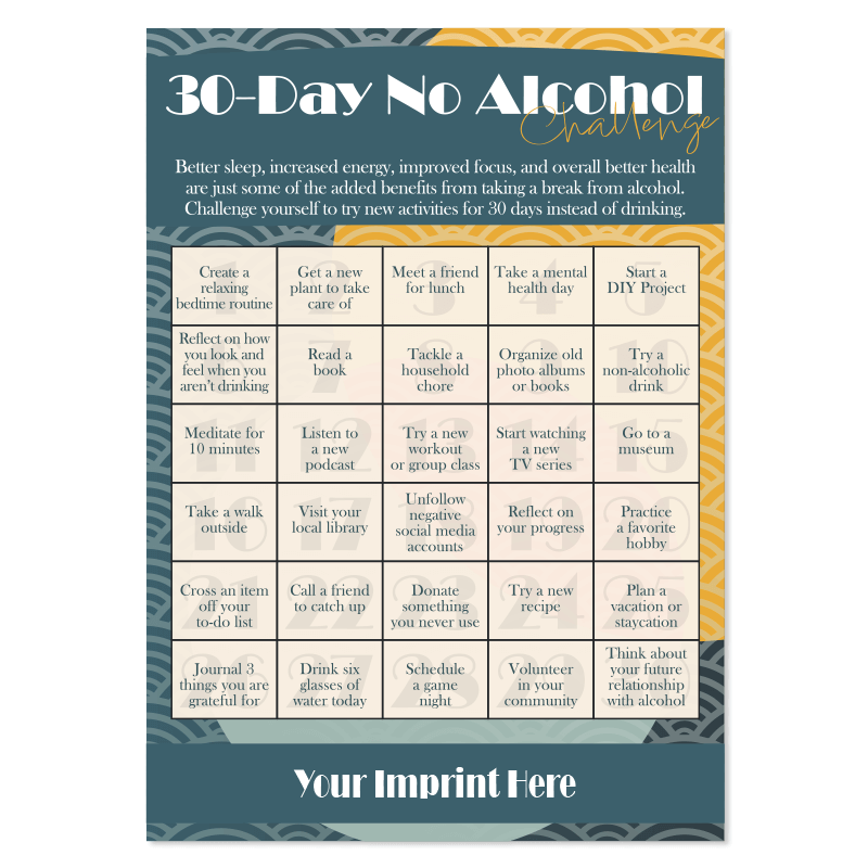 30-Day No Alcohol Challenge Magnet