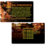 Alcohol Poisoning Wallet Card