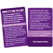 Leaving an Unhealthy Relationship Wallet Card - Native