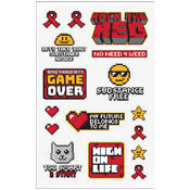 Red Ribbon Tech Decals