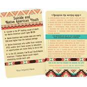 Suicide and Native American Youth Wallet Card