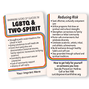 2S LGBTQ and Suicide Wallet Card