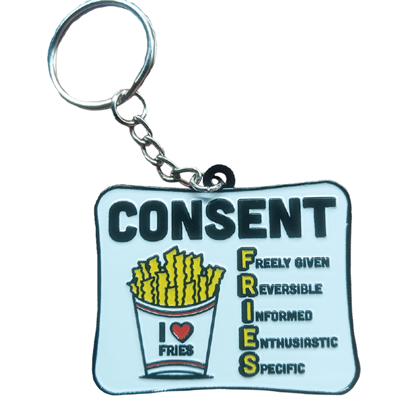 Consent FRIES Keychain