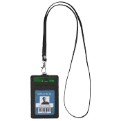 RFID Badge/ID Holder Black