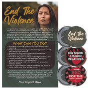 Violence in Native Communities Poster and Button