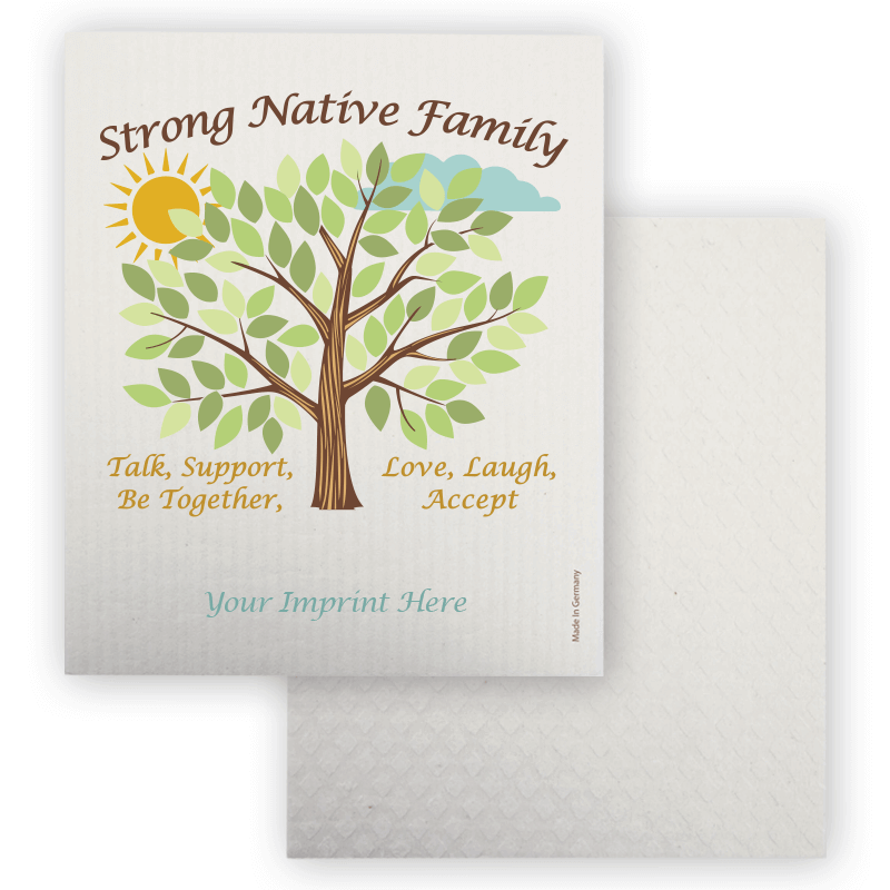 Strong Native Families Dish Towel