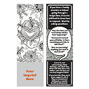 Checking In With Others Coloring Bookmark
