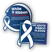 VA White Ribbon Pledge Decal