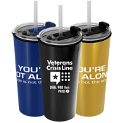 Metallic Travel Tumbler 18 OZ.