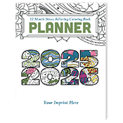 Monthly Coloring Planner 2025-2026